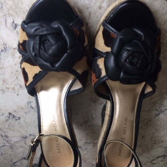 ANTONIO MELANI Shoes - Leopard Wedge Shoes ANTONIO MELANI Shoes - Leopard Wedge Shoes